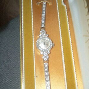 Bulova 14k diamond watch